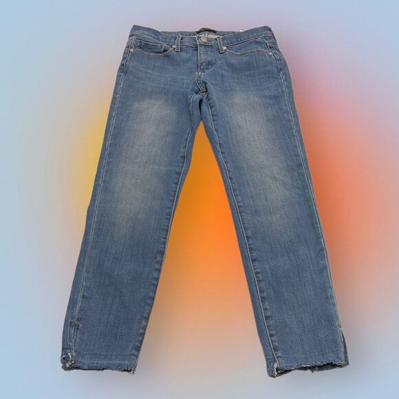 BANANA REPUBLIC Women’s 27 Skinny Ankle Blue Jeans - Picture 3 of 4